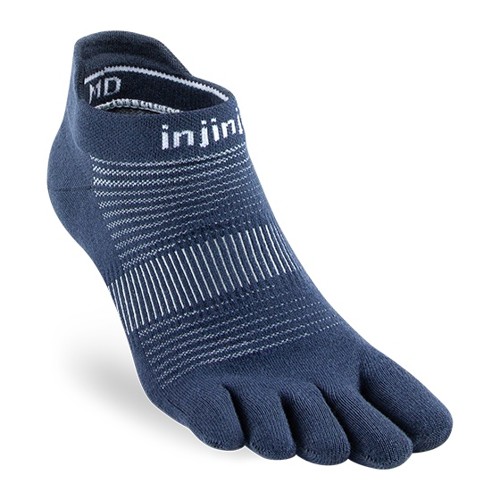 InjinjiRUN Lightweight No-Show COOLMAX NAVY