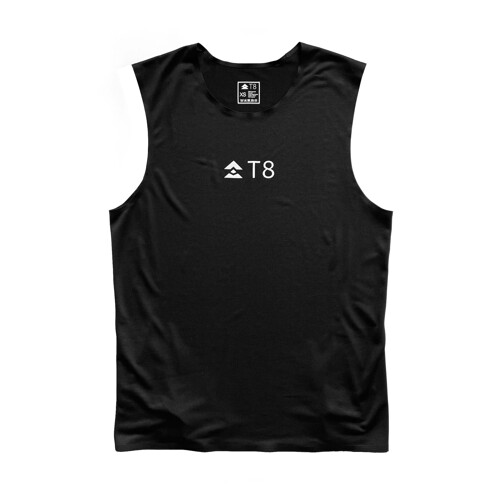 Men's Sleeveless Tee Trail Tank BLACK