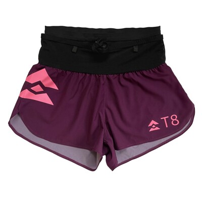 WOMEN'S SHORTS T8 SHERPA BURGUNDY